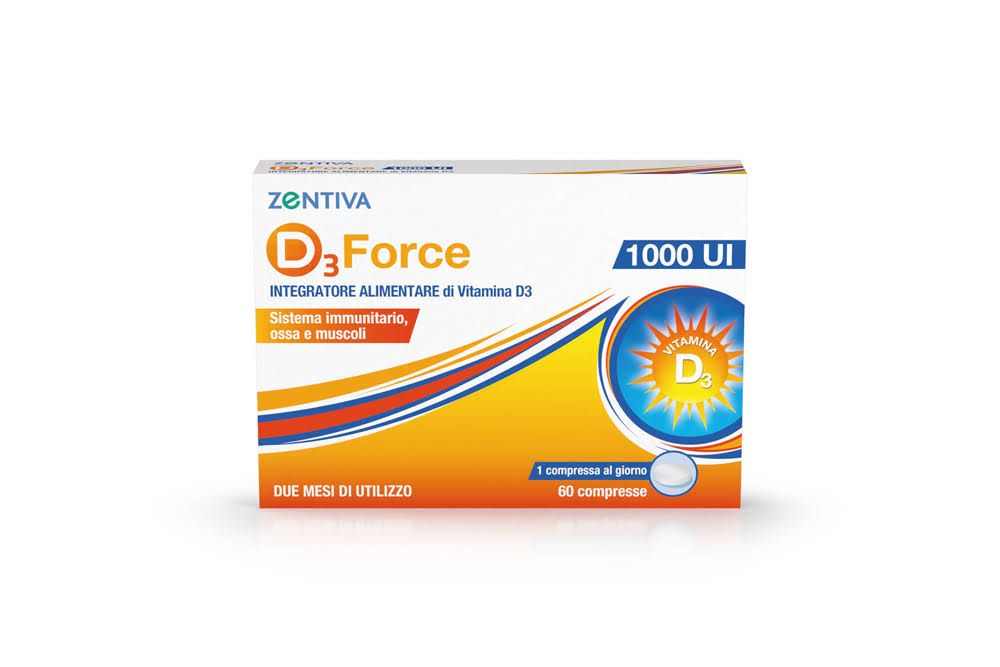 Zentiva D3 Force 1000 Ui Integratore Vitamina D3 60 Compresse