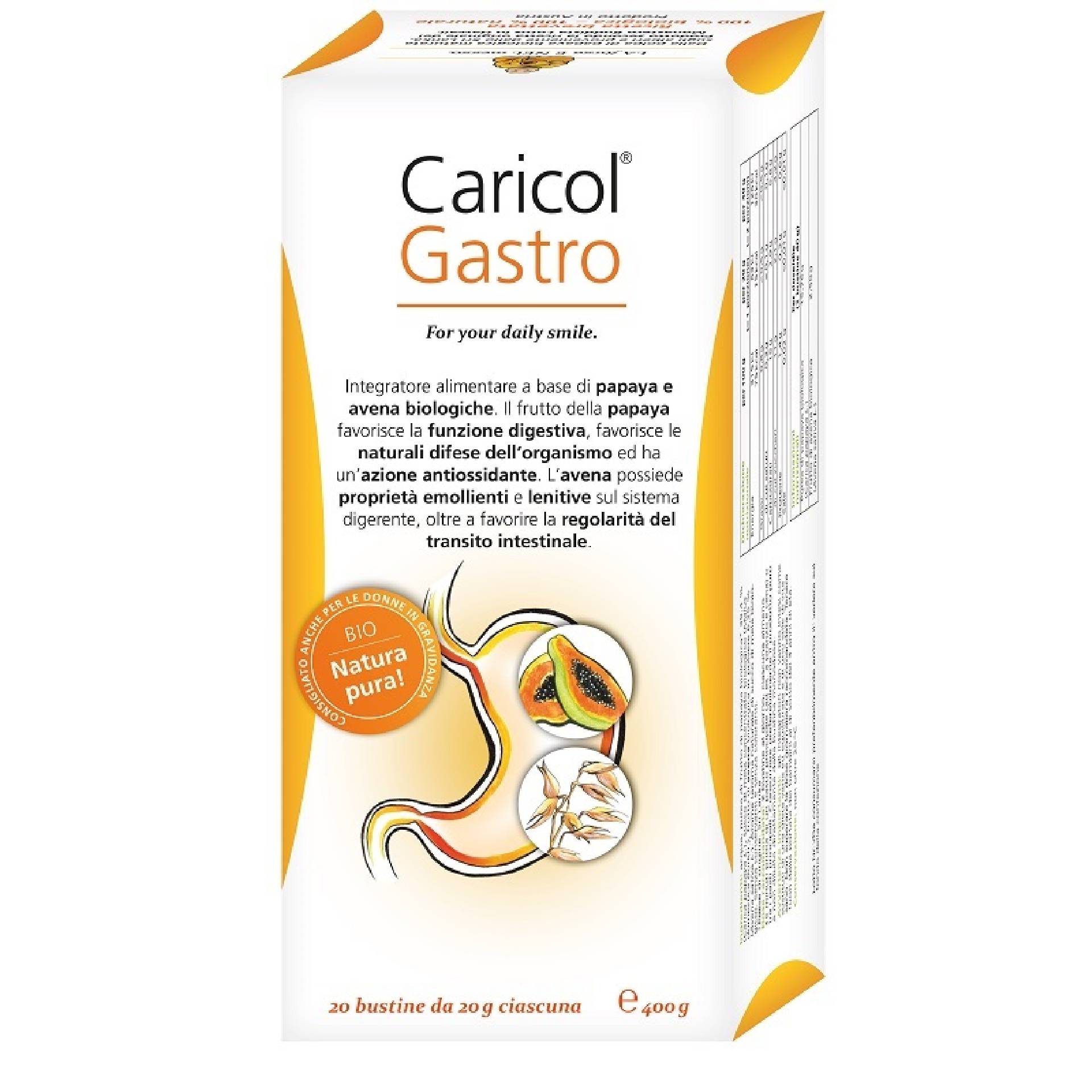 Caricol Gastro Integratore Funzione Digestiva 20 Bustine