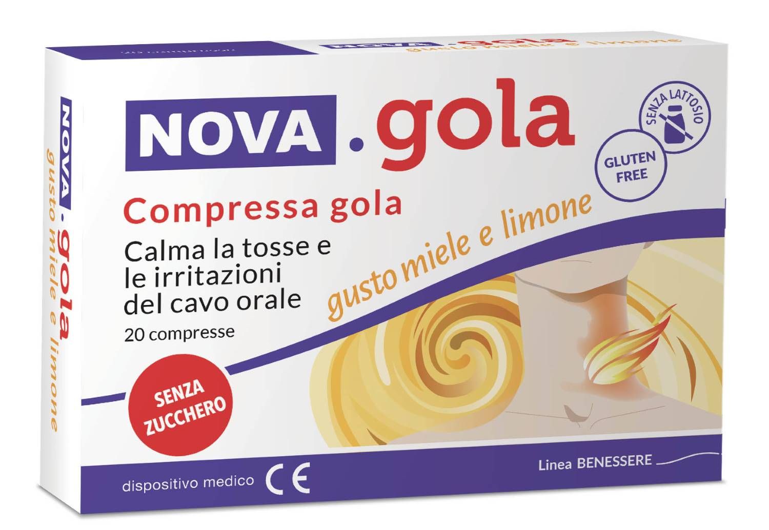 Nova Gola Compresse Limone E Miele 20 Pezzi