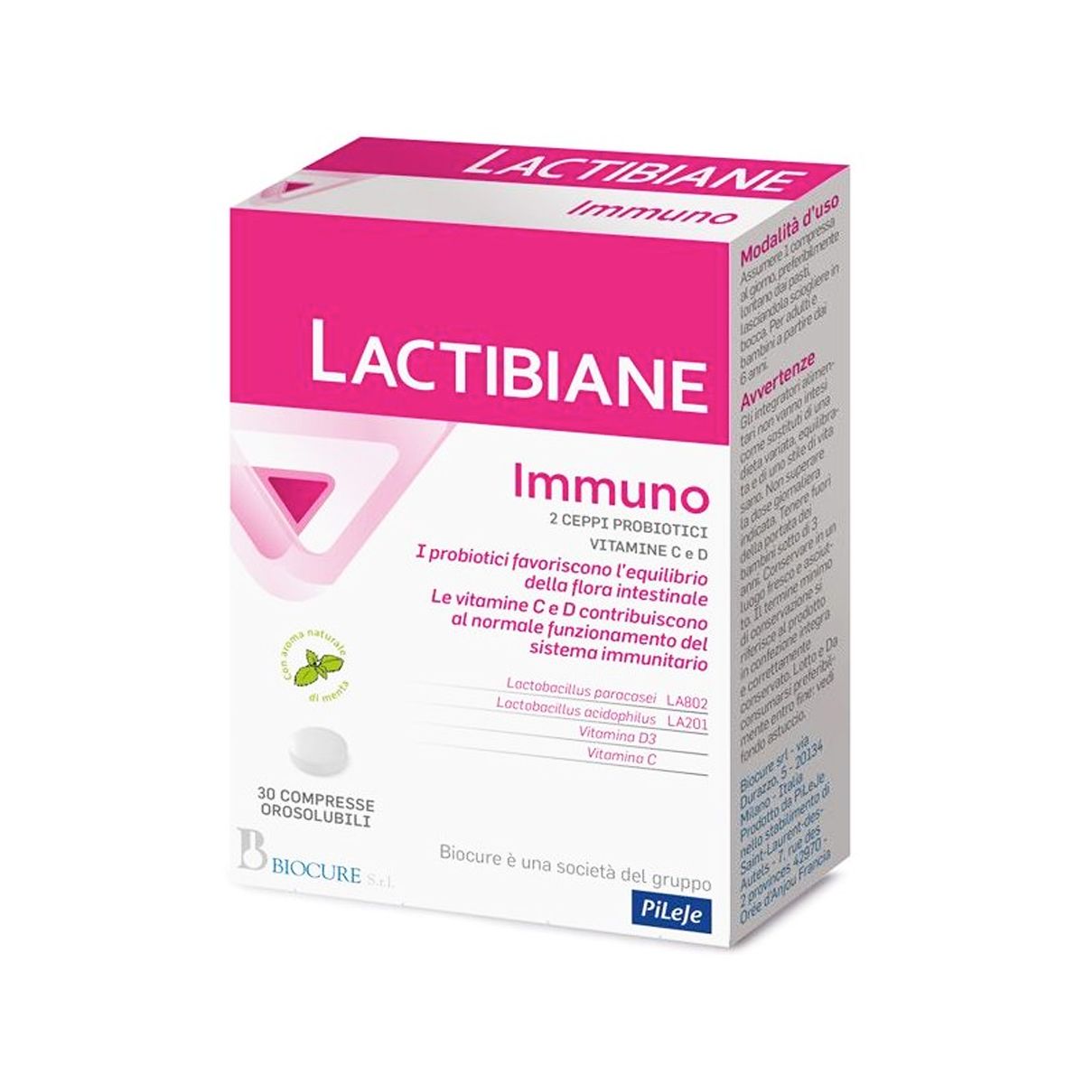 Lactibiane Immuno Integratore Probiotici 30 Compresse