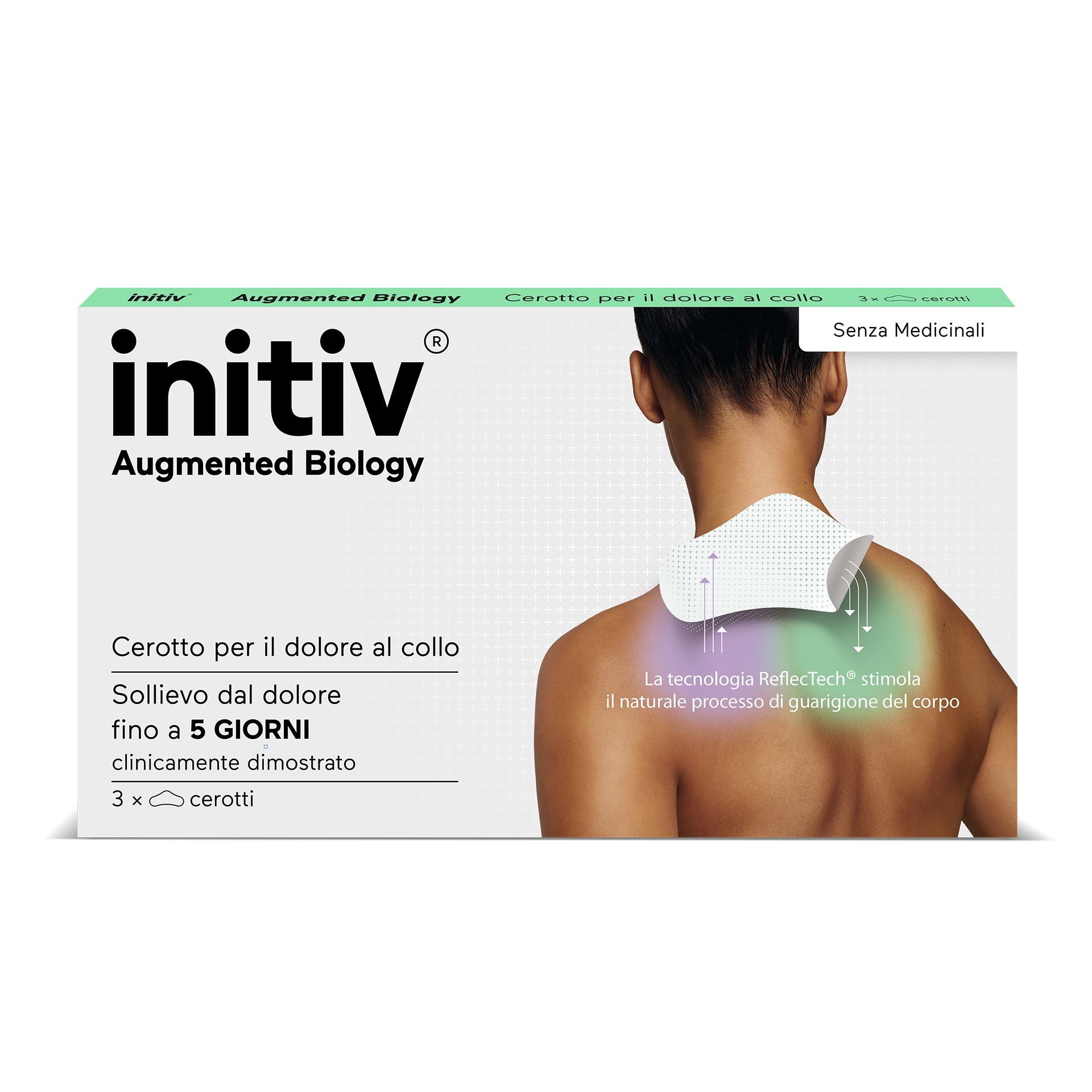 Initiv Cerotti Collo Dolori Muscolari Da Lievi A Moderati Senza Medicinali 3 Cerotti