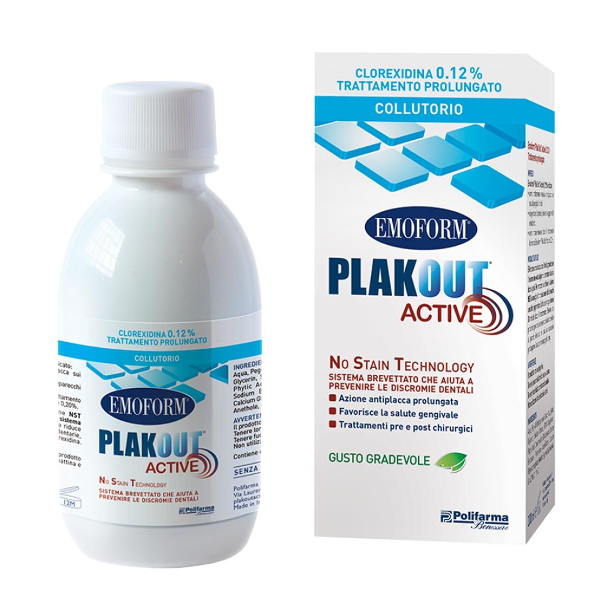 Emoform Plak Out Active Clorexidina 0,12% Collutorio Anti-placca 200ml