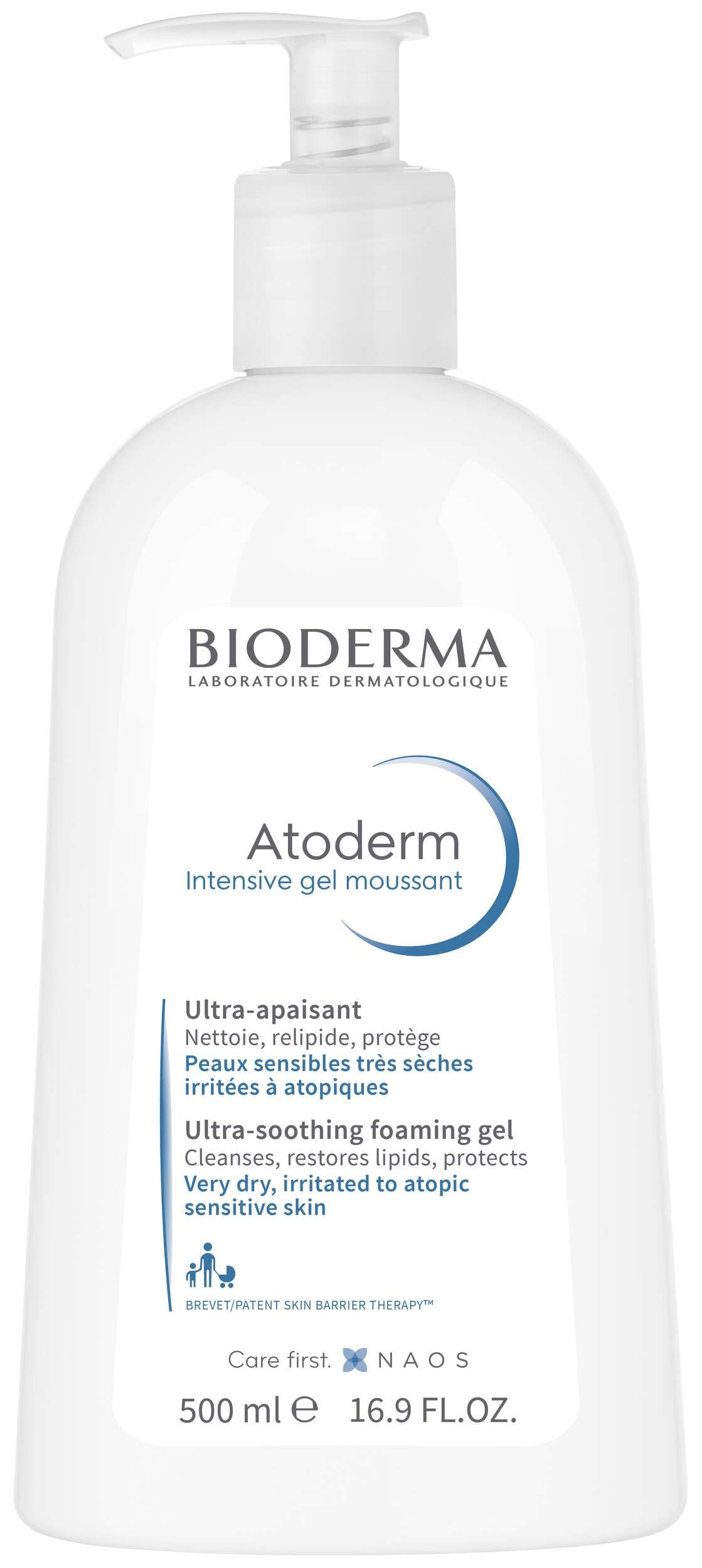 Bioderma Atoderm Intensive Gel Moussant Doccia gel Antirritazioni Pelle Secca E Atopica 500ml