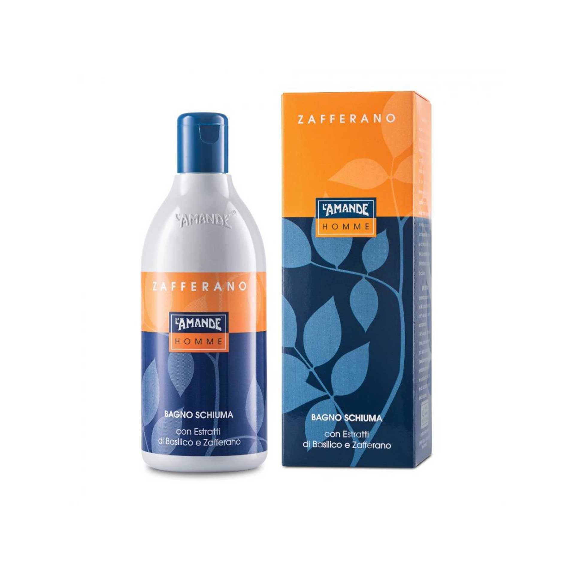 L'amande Homme Bagno schiuma Zafferano 400ml