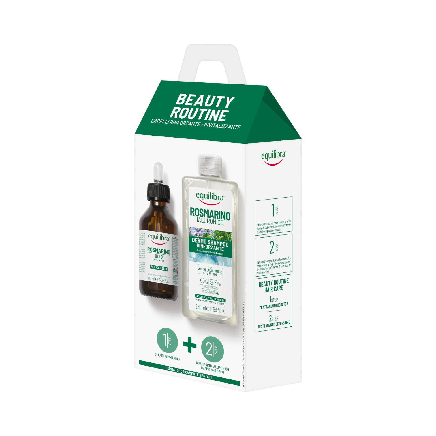 Equilibra Beauty Routine Capelli Rinforzante Rivitalizzante 2 Pezzi