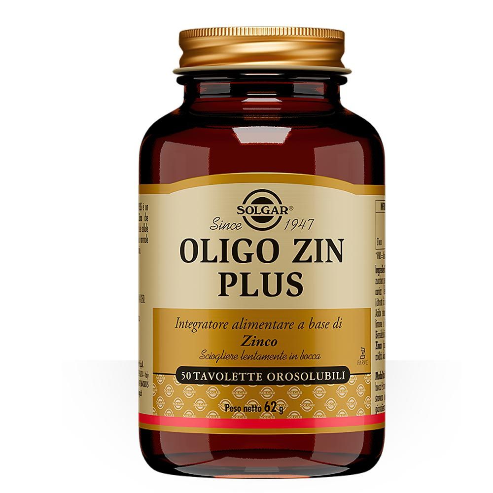 Solgar Oligo Zin Plus Integratore Anti ossidante 50 Tavolette