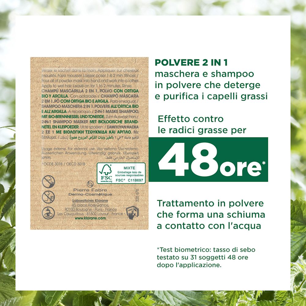 982007989 - KLORANE SHAMPOO MASCHERA LAVANTE POLVERE ORTICA 8 BUSTINE 3 G - 4708586_5.jpg