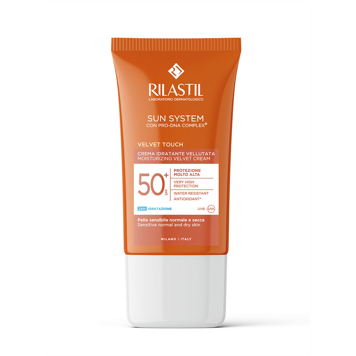 Rilastil Sun System Velvet Touch Crema Solare Idratante Vellutata Spf50+ 50ml
