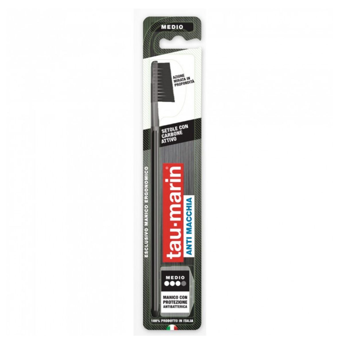 Tau-marin Spazzolino Professional Black Anti batterico 1 Pezzo