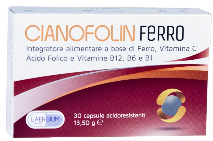 Cianofolin Ferro Integratore Ferro E Vitamine 30 Capsule