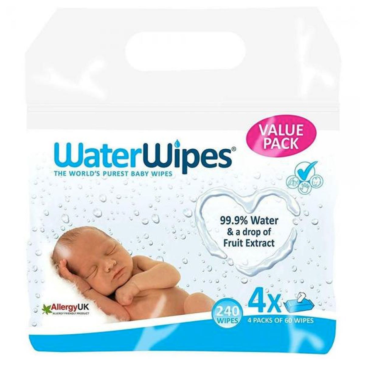 Waterwipes Bio Salviette Umidificate Bimbi 240 Pezzi