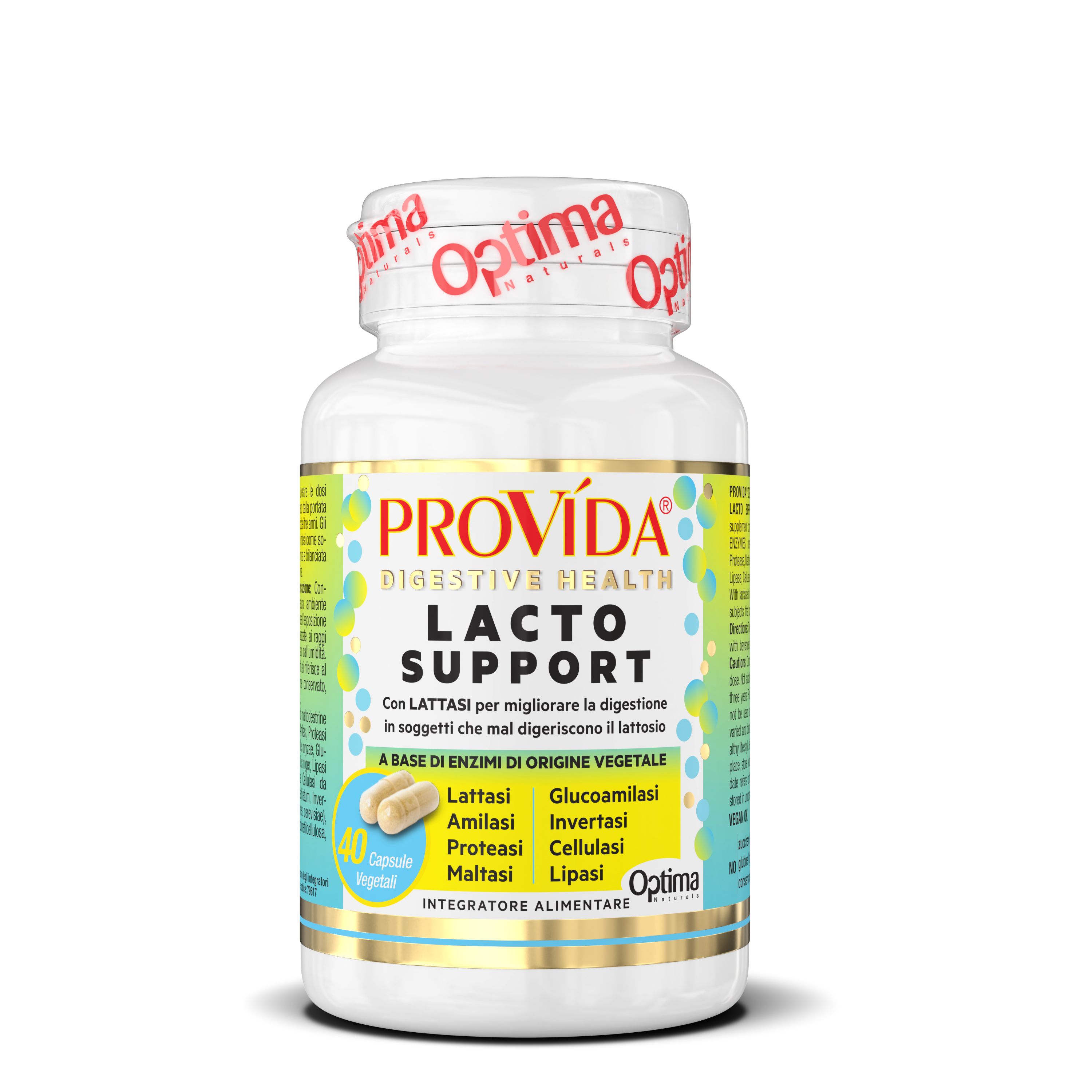 Optima Naturals Provida Lacto Support Integratore 40 Capsule