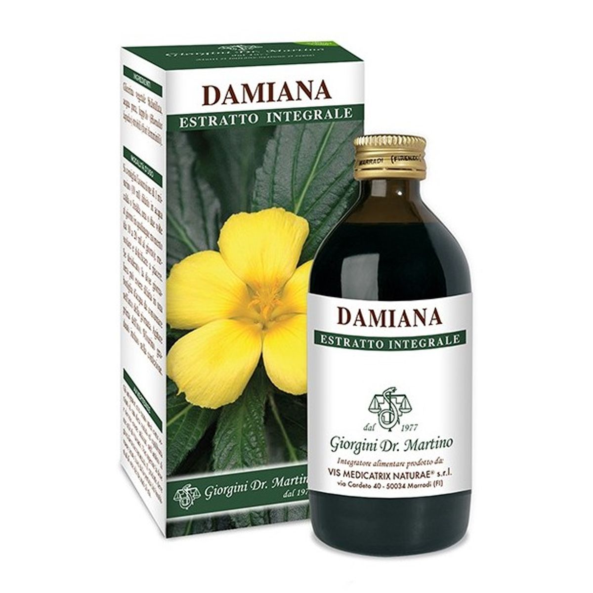 Damiana Estratto Integrale Integratore Vie Urinarie 200ml