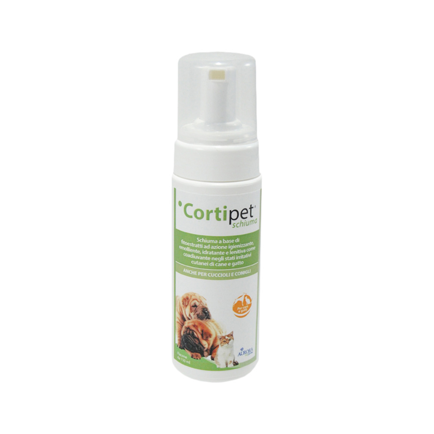 image - 970360881 - Cortipet schiuma da 150ml per cani e gatti, con oli di borragine, enotera, ribes nero, calendula, tea tree, aloe e semi di pompelmo, per il benessere della cute. - 7888977_2.jpg
