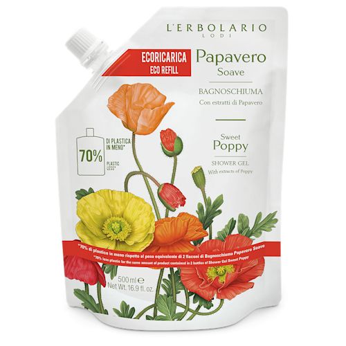 980638769 - L'Erbolario Papavero Soave Bagnoschiuma Ricarica 500ml - 4736721_1.jpg