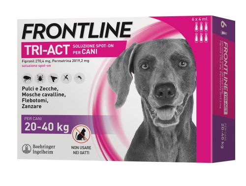 104672124 - Frontline Tri-Act Spot On Soluzione Cani 20-40kg 6 pipette 0,5ml 33,38mg+252,4mg - 4711783_3.jpg