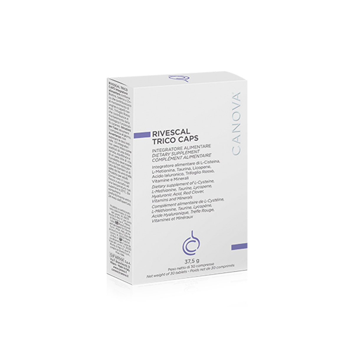 Canova Rivescal Trico Caps Integrazione Capelli E Unghie 30 Compresse