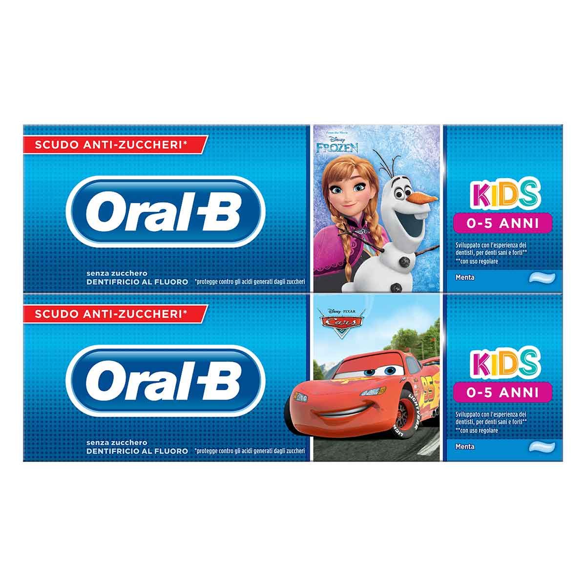 Oral-b Dentifricio Frozen And Cars Per Bambini 1 Pezzo 75ml