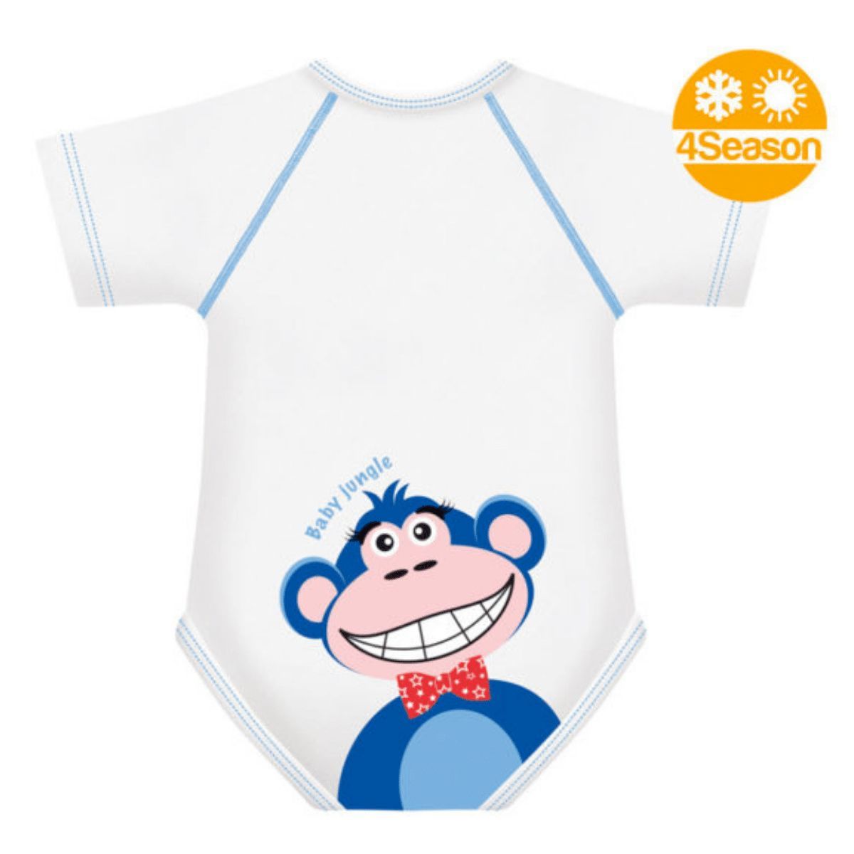 J-bimbi 0-36 Mesi Baby Jungle Collection Scimmia Body Neonato