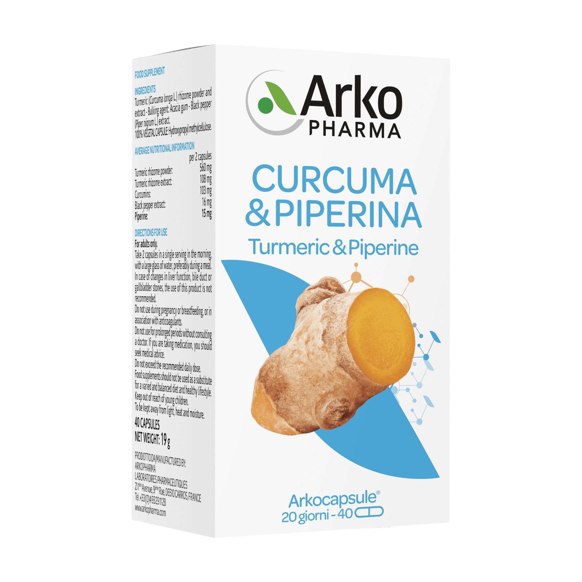 image - 985976517 - ARKOCPS CURCUMA + PIPERINA 40 CAPSULE - 4742611_3.jpg