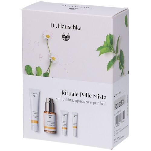 950248955 - DR HAUSCHKA KIT RITUALE GIORNO & NOTTE PELLE MISTA 1 BALSAMO DETERGENTE 20 ML + 1 LOZIONE PURIFICANTE 30 ML + 1 SIERO NOTTE 2,5 ML + 1 CREMA MELISSA GIORNO 5 ML - 4818698_1.jpg