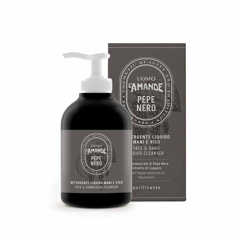 L'amande Uomo Detergente Liquido Pepe Nero 250ml