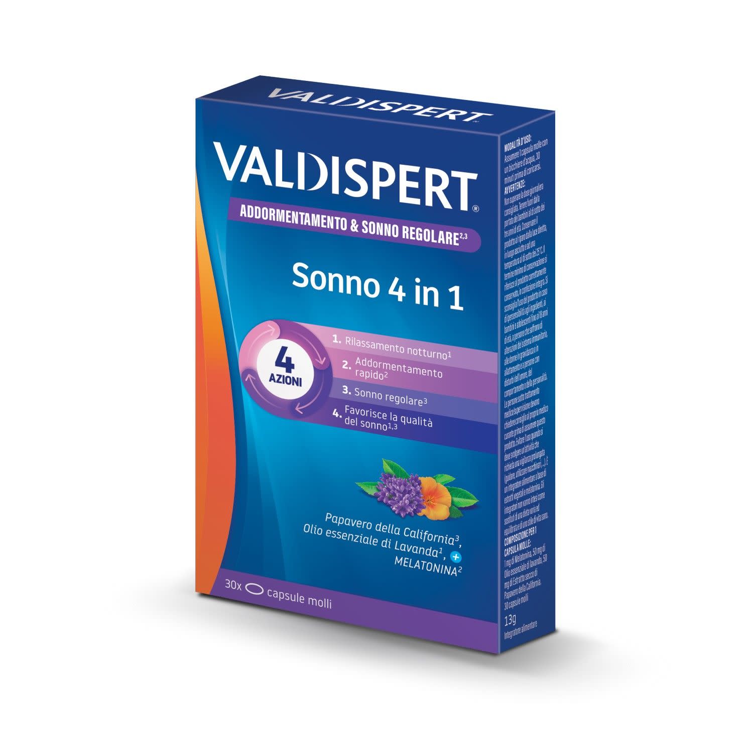 978592323 - VALDISPERT SONNO 4 IN 1 30 CAPSULE MOLLI - 7895459_2.jpg