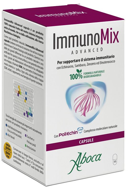 Aboca Immunomix Advanced Integratore difese immunitarie 50 Capsule