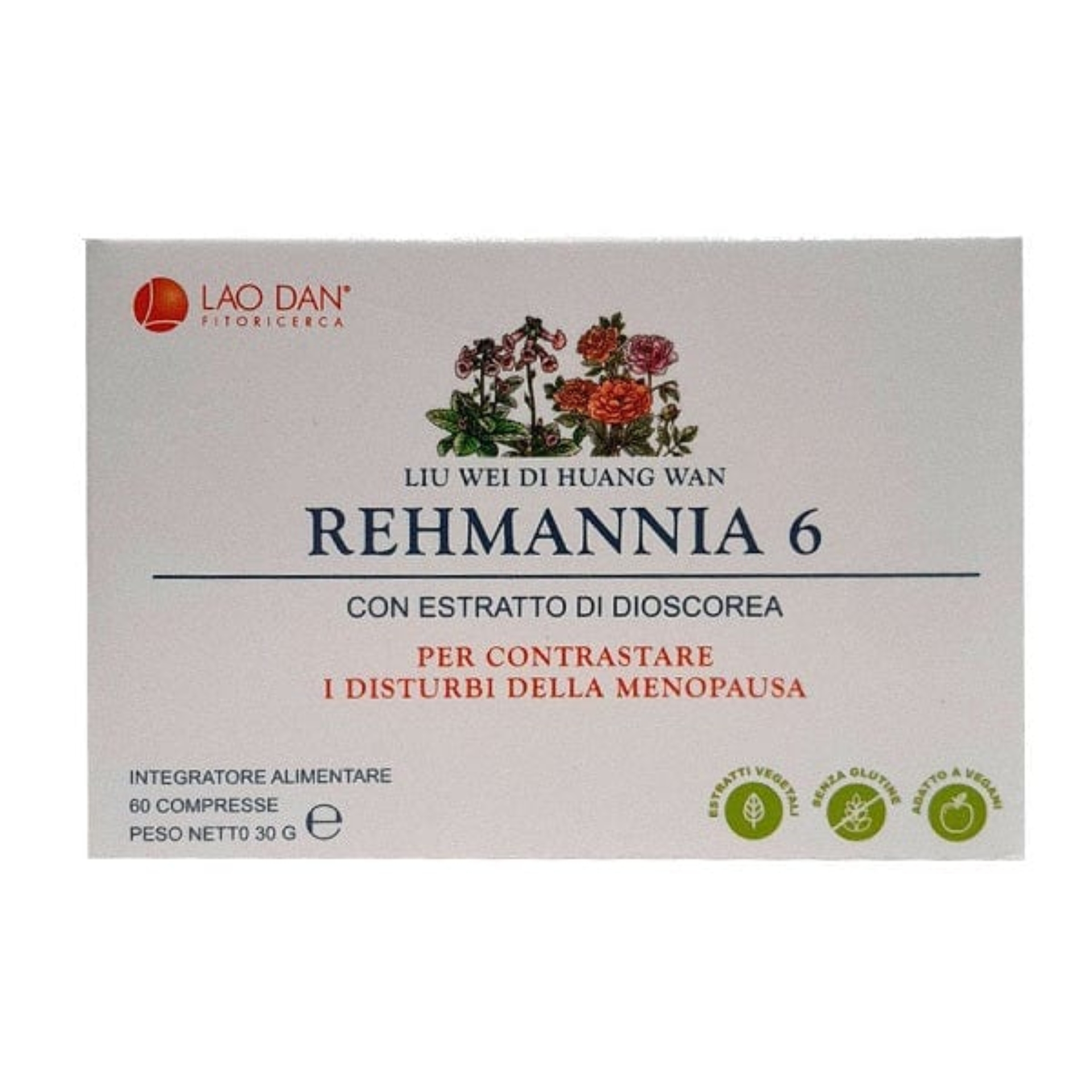 Rehmannia 6 Integratore Menopausa 60 Capsule