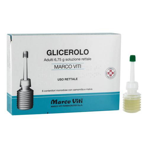 Glicerolo Marco Viti Trattamento stipsi 6 Flaconcini Monodose