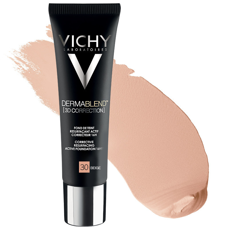 Vichy Dermablend 3d Fondotinta Coprente Per Pelle Grassa Con Imperfezioni Tonalità 30 30ml