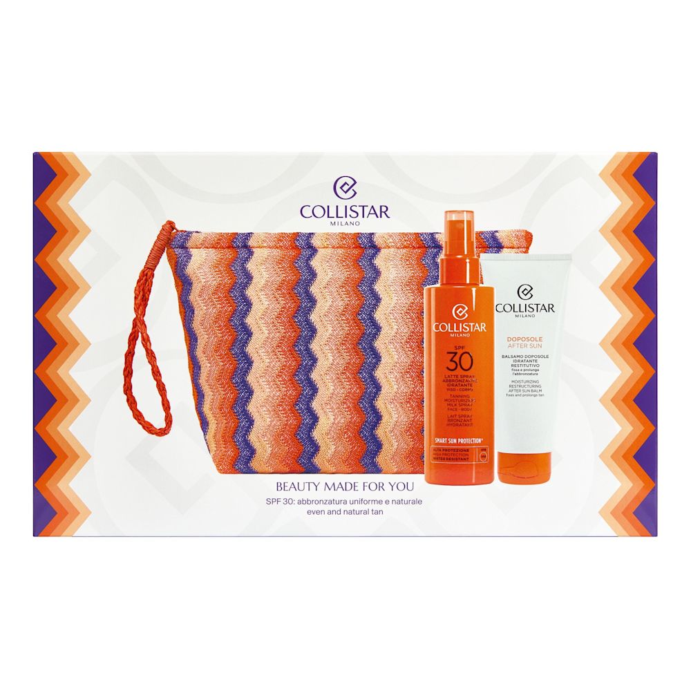 image - 952042760 - Set solare completo che combina un latte spray SPF30 che protegge dai raggi UV e favorisce un’abbronzatura uniforme e luminosa con un balsamo doposole idratante e restitutivo. - 4867691_1.jpg