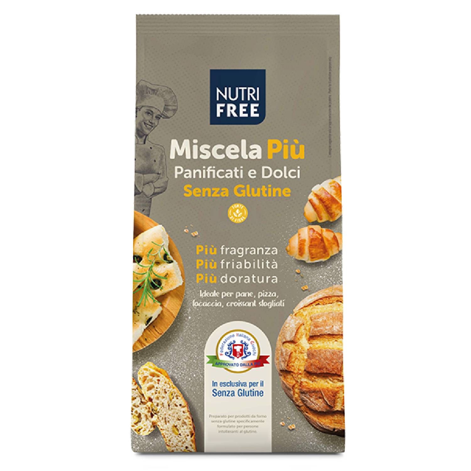 Nutrifree Miscela Più Panificati E Dolci Senza Glutine 1kg