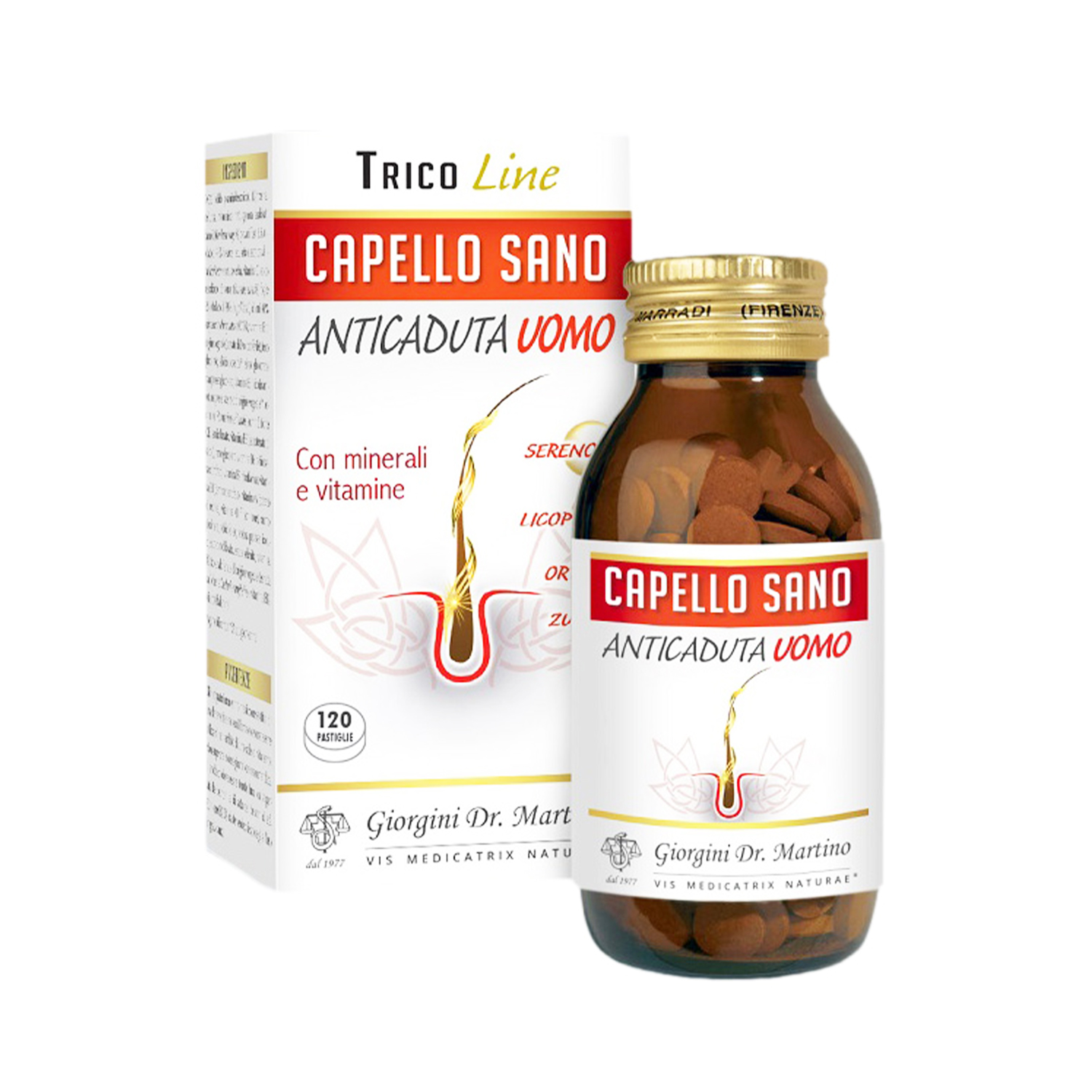 image - 990079271 - Integratore alimentare specifico per uomo a base di estratti vegetali, vitamine e minerali, utile per contrastare la caduta dei capelli e favorirne la crescita. - 4883999_2.jpg