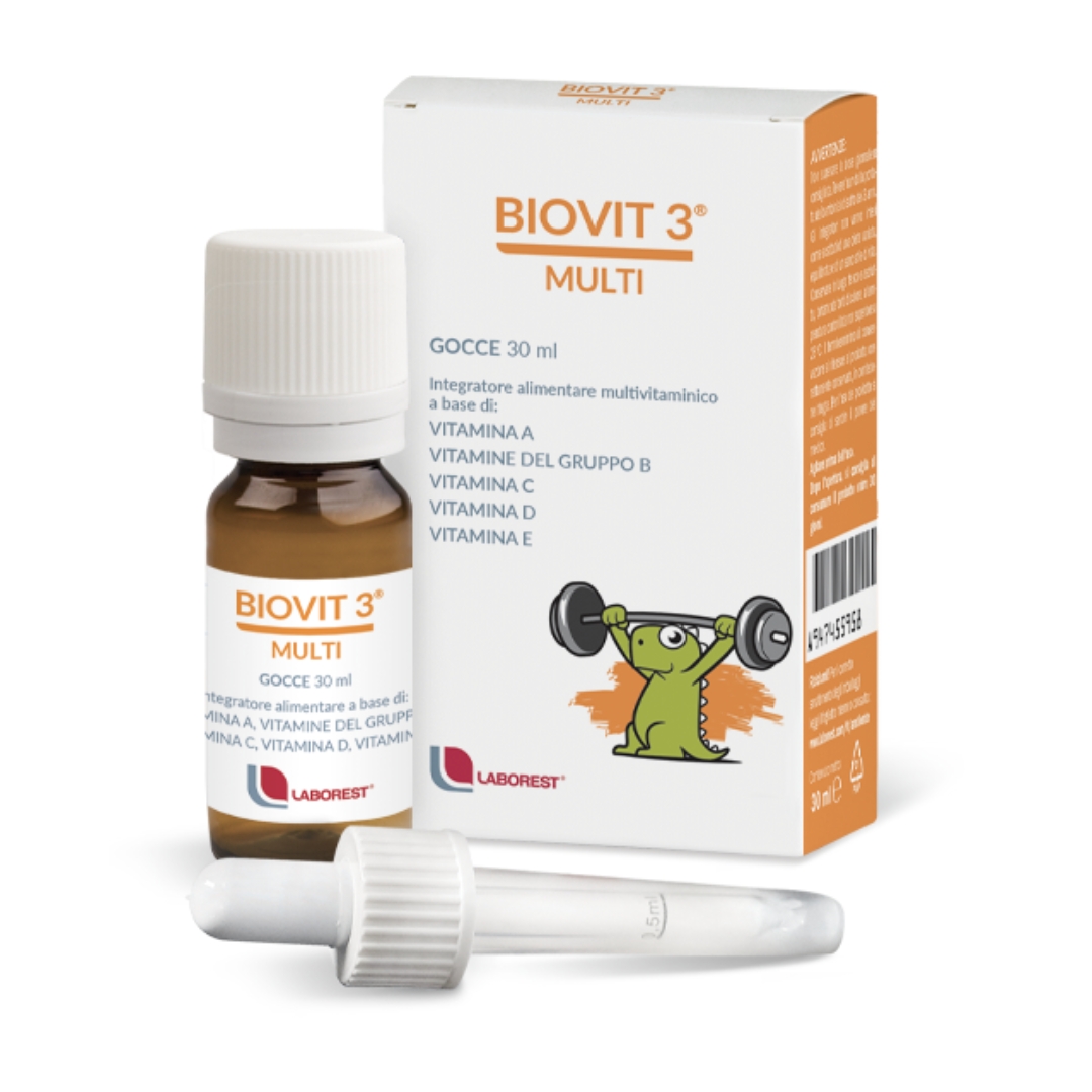 Laborest Biovit 3 Multi Gocce Integratore Multivitaminico Per Bambini 30ml