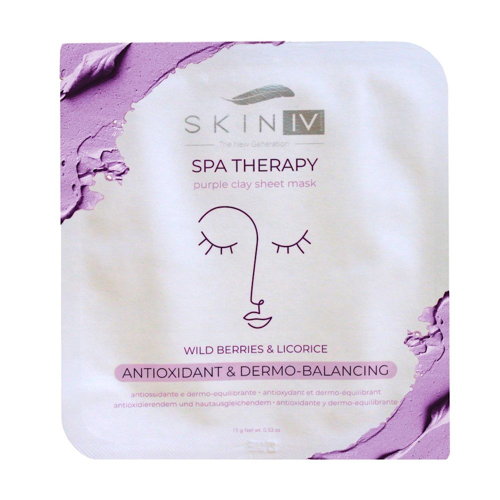 982981250 - SKIN IV MASCHERA VISO COREANA MONOUSO ARGILLA VIOLA FRUTTI DI BOSCO & LIQUIRIZIA ANTIOSSIDANTE E DERMO EQUILIBRANTE 15 G - 4760878_1.jpg