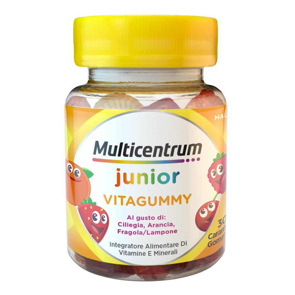 Multicentrum Vitagummy Integratore Vitamine Minerali Bambini 3+ Vitamina D Iodio Ferro 30 Caramelle