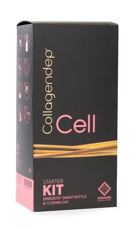 Collagenedep Cell Starter Kit Integratore Anti cellulite 12 Drink Cap + Smart Bottle