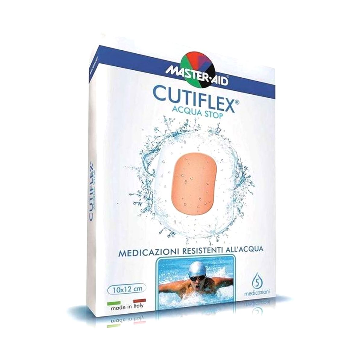 image - 907063123 - Master-aid Cutiflex Medicazione autoadesiva traspirante impermeabile 10x12cm 5 pezzi - 0002157_2.jpg