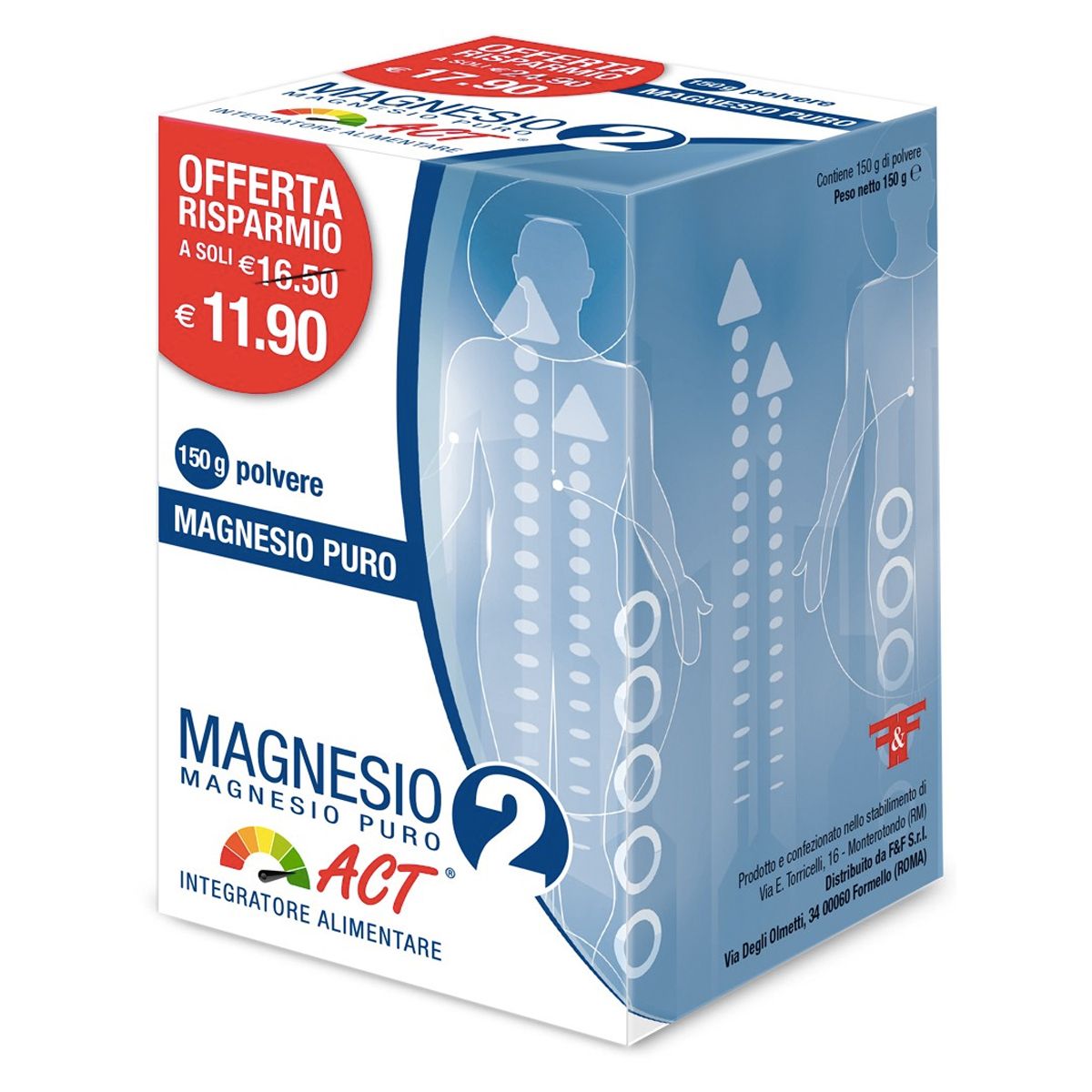 Magnesio 2 Act Magnesio Puro 150g