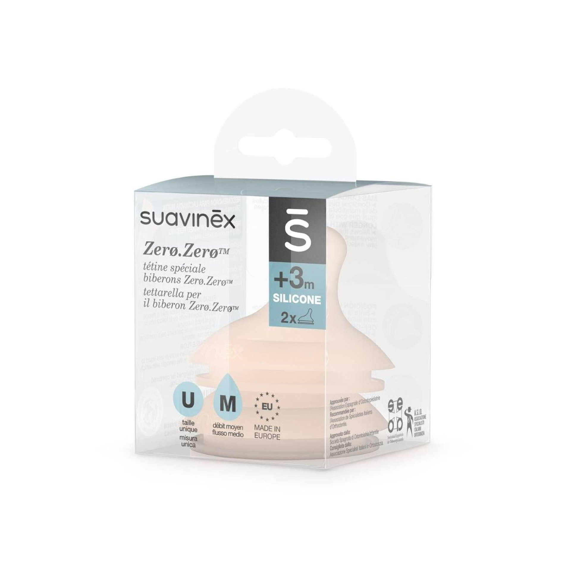 942859404 - SUAVINEX ZERO ZERO TETTARELLA BIBERON ANTICOLICA M FLUSSO MEDIO 2 PEZZI - 4725622_1.jpg