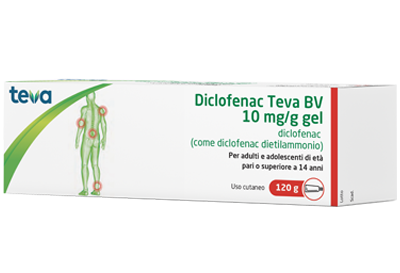 Diclofenac Teva Bv 10mg/g Gel Dolori Articolari 120g