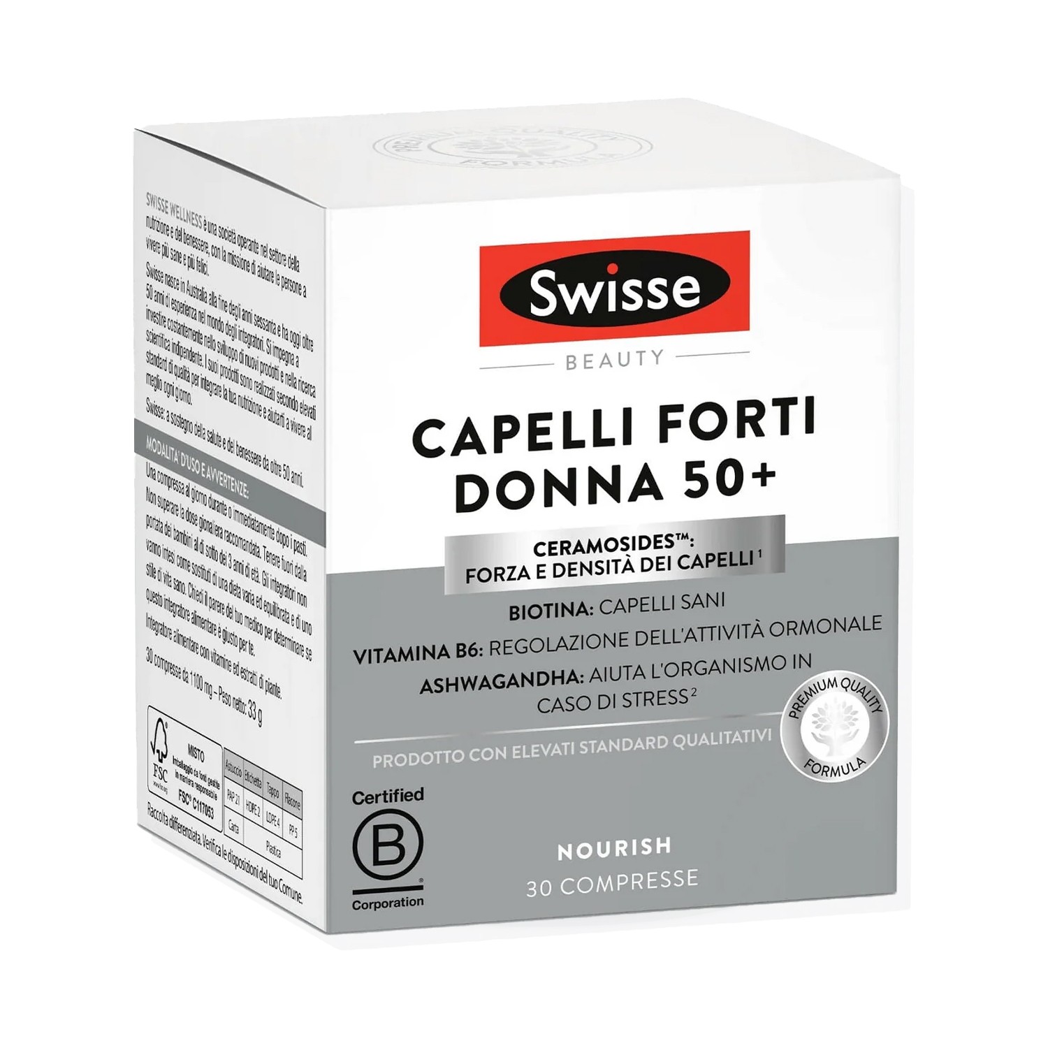 image - 989656780 - SWISSE CAPELLI FORTI DONNA 50+ 30 COMPRESSE - 4822484_3.jpg