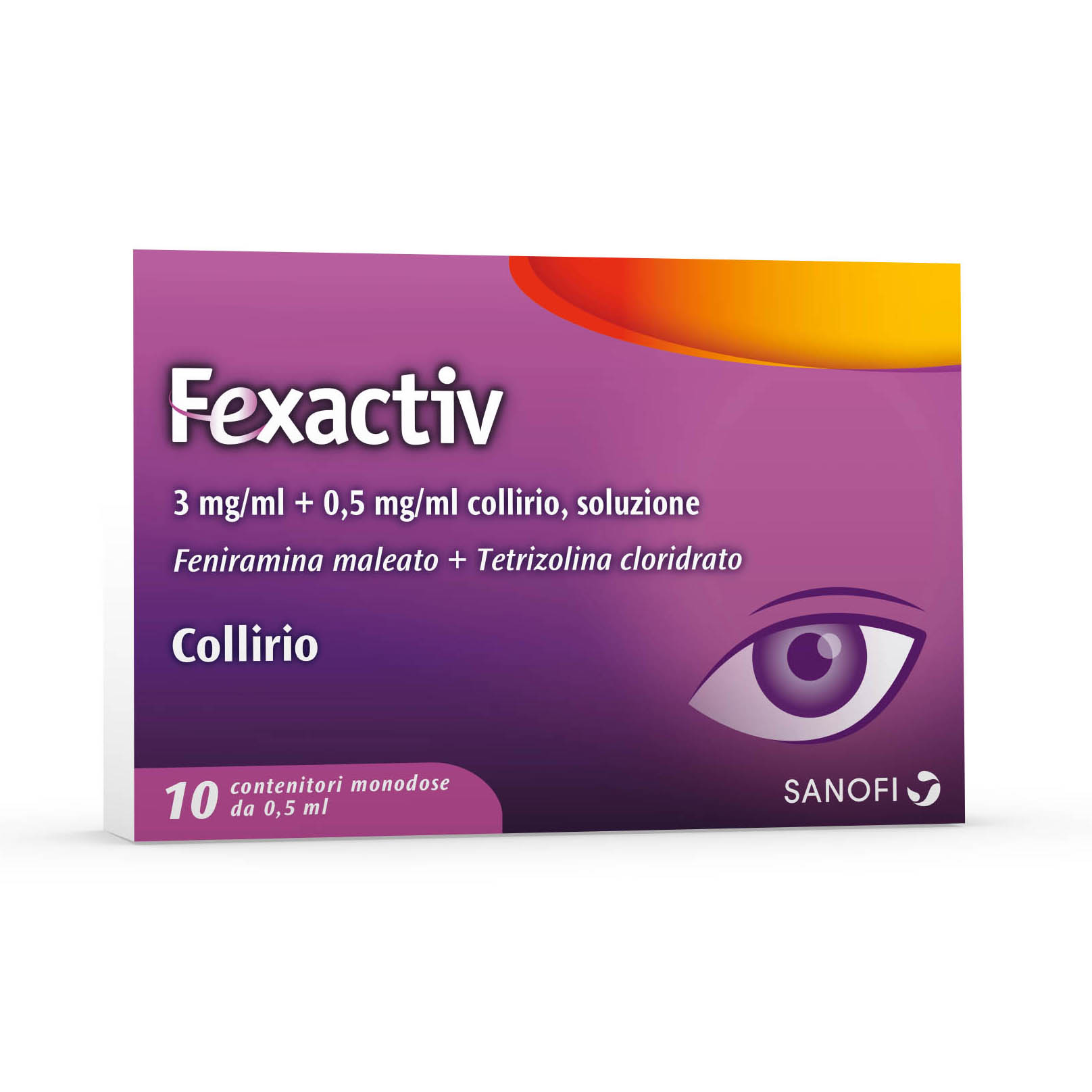 Fexactiv Collirio Antistaminico Congiuntivite Allergica 10 Flaconcini