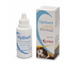 Optivet Detergente Per Occhi Cani E Gatti Flacone 50ml