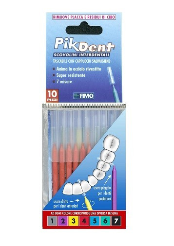 Pikdent Stuzzicolino 4 Rosso 10pezzi