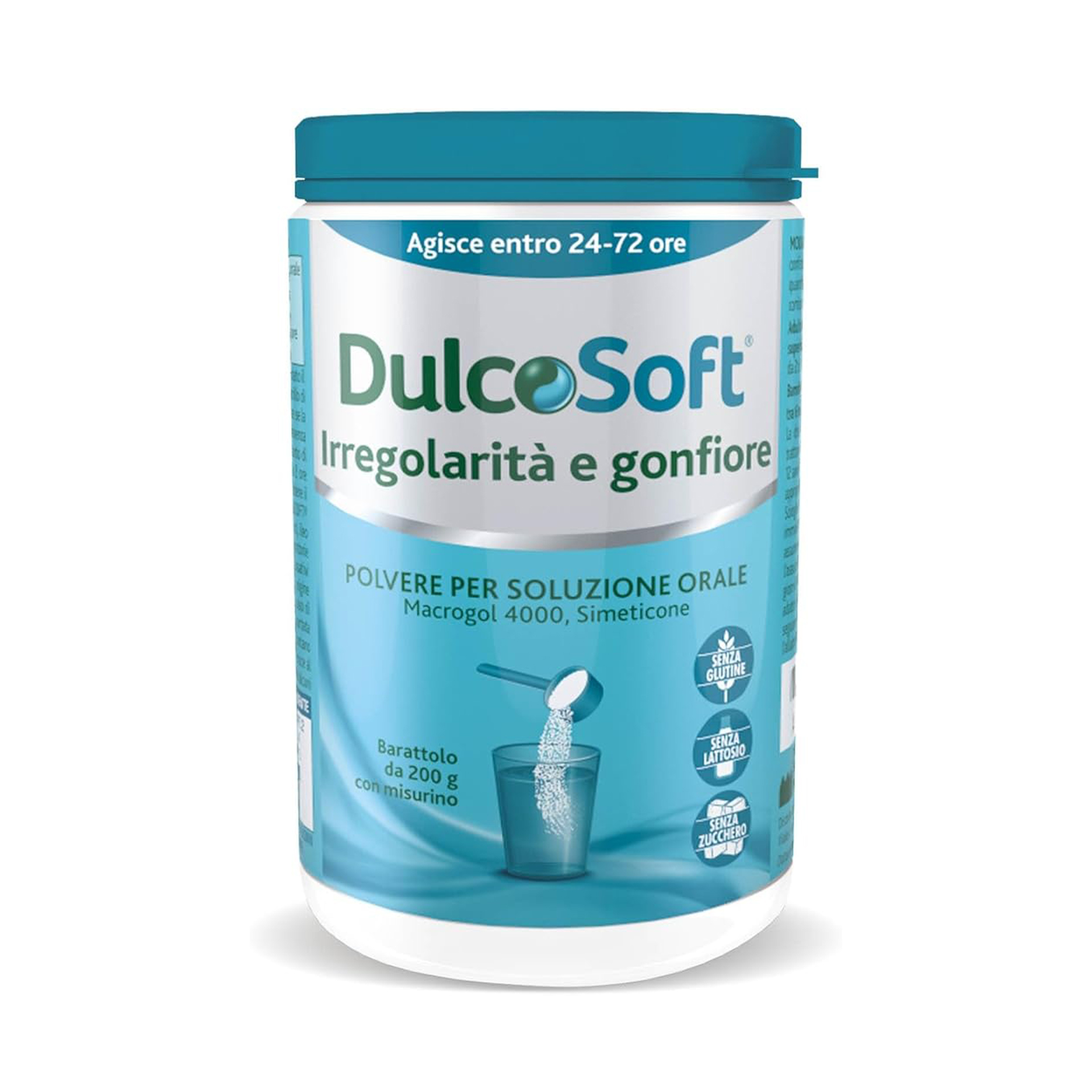 Dulcosoft Irregolarità E Gonfiore Lassativo Macrogol E Simeticone Polvere Solubile 200g
