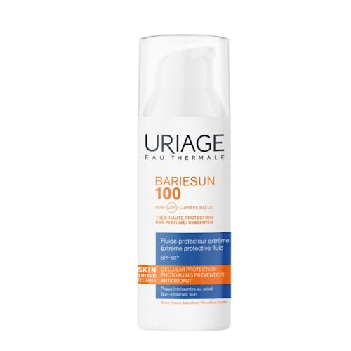 image - 951345394 - Fluido solare viso SPF50+ a protezione estrema, ideale per pelli sensibili e intolleranti al sole. Texture leggera e invisibile, protegge dai raggi UV prevenendo danni cutanei e fotoinvecchiamento. - 4854829_1.jpg