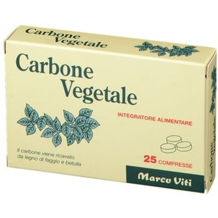 Carbone Vegetale Integratore 25 Compresse