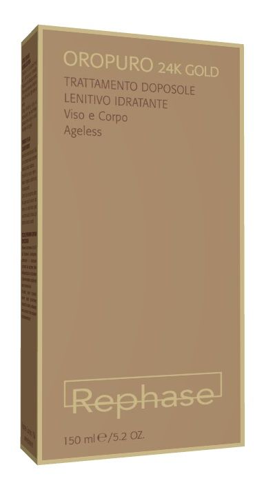 Rephase Oropuro 24k Gold Hydrogel Doposole Solare Lenitivo Idratante 150ml